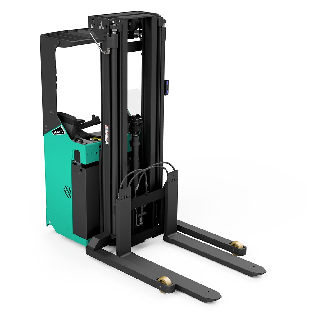 Mitsubishi SBS12N2TF AXiA XL Sit-On Telescopic Fork Stacker (1.200 kg) - Tampilan 3