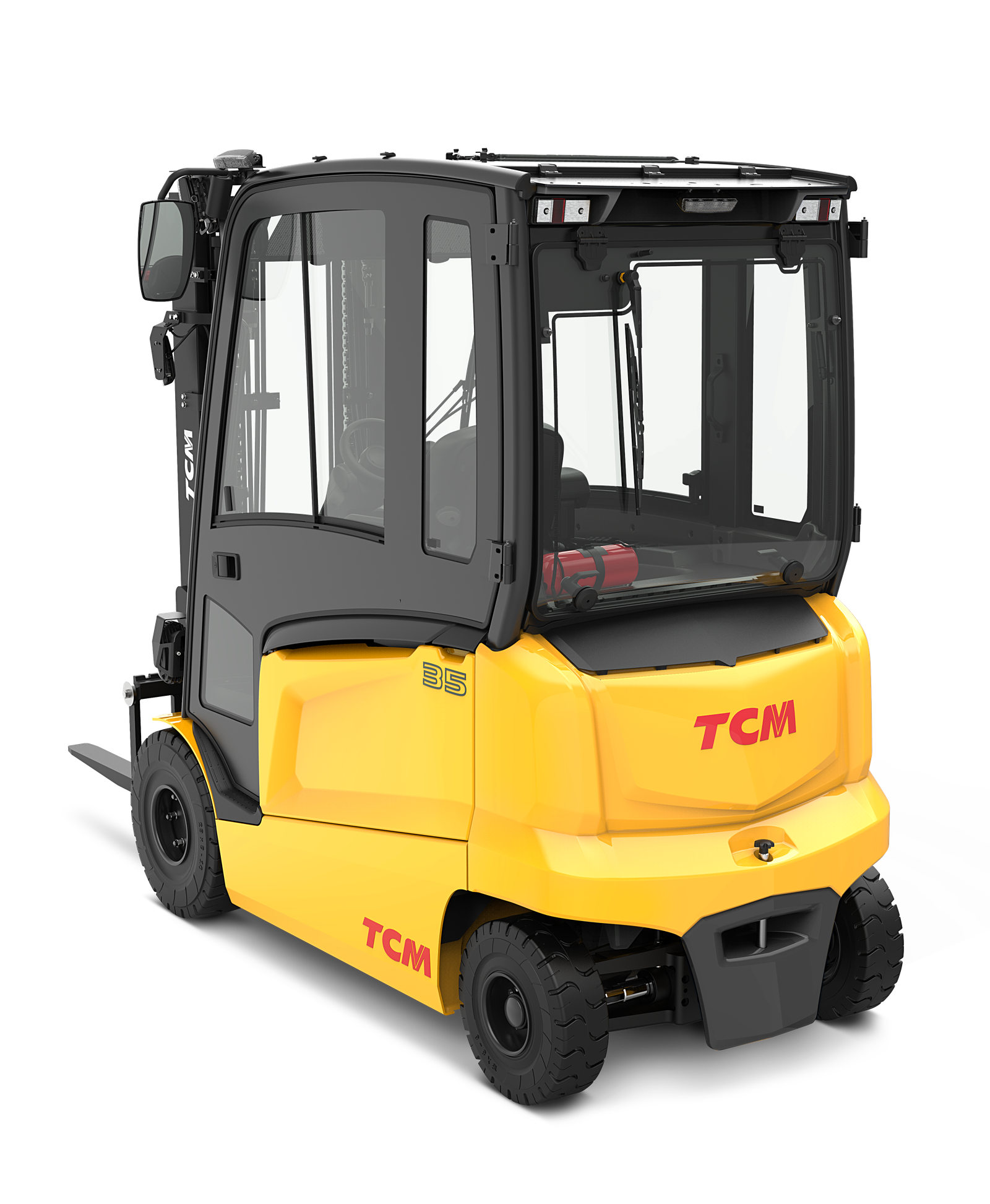 TCM FHB35L-F2 80V 4-Wheel Electric Counterbalance Forklift (Long Wheelbase) (3.500 kg) - Tampilan 2