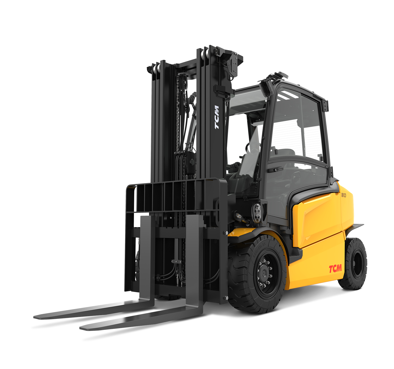 TCM FHB50C-E1 80V Heavy-Duty 4-Wheel Electric Counterbalance Forklift (4.990 kg) Indonesia