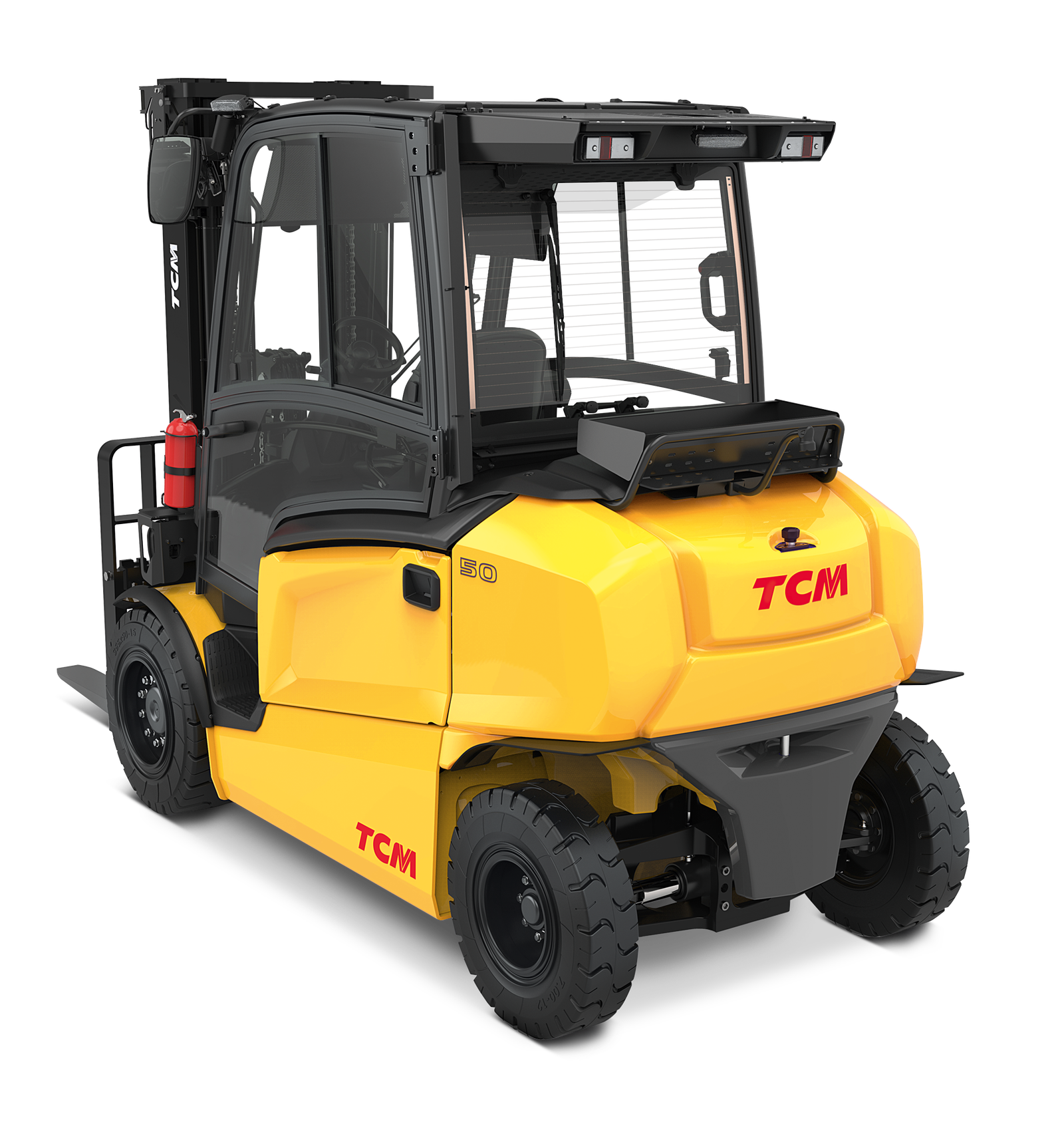 TCM FHB50C-E1 80V Heavy-Duty 4-Wheel Electric Counterbalance Forklift (4.990 kg) - Tampilan 2