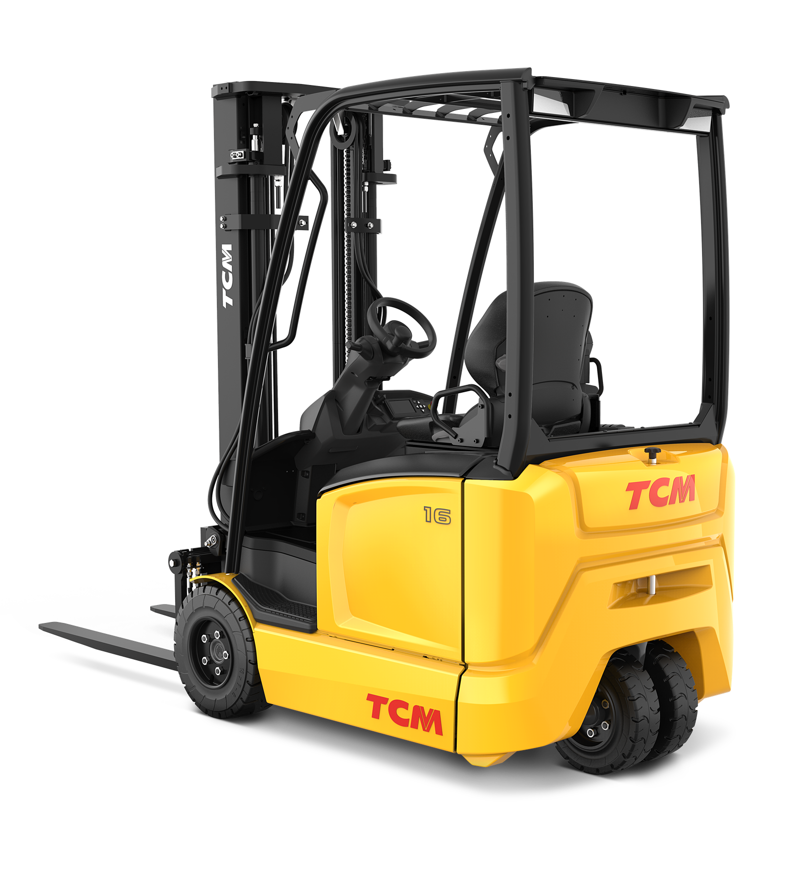 TCM FB16-E4 4-Wheel Electric Counterbalance Forklift (1.600 kg) - Tampilan 2