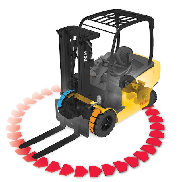 TCM FHB50C-E1 80V Heavy-Duty 4-Wheel Electric Counterbalance Forklift (4.990 kg) - Tampilan 7