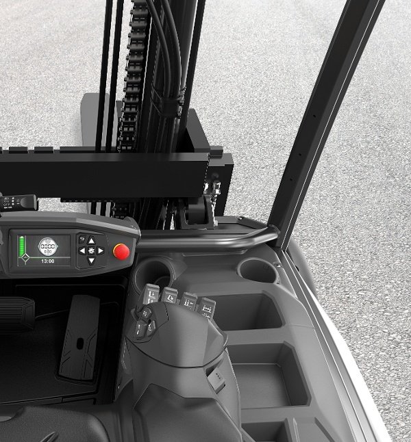 TCM FHB50C-E1 80V Heavy-Duty 4-Wheel Electric Counterbalance Forklift (4.990 kg) - Tampilan 5