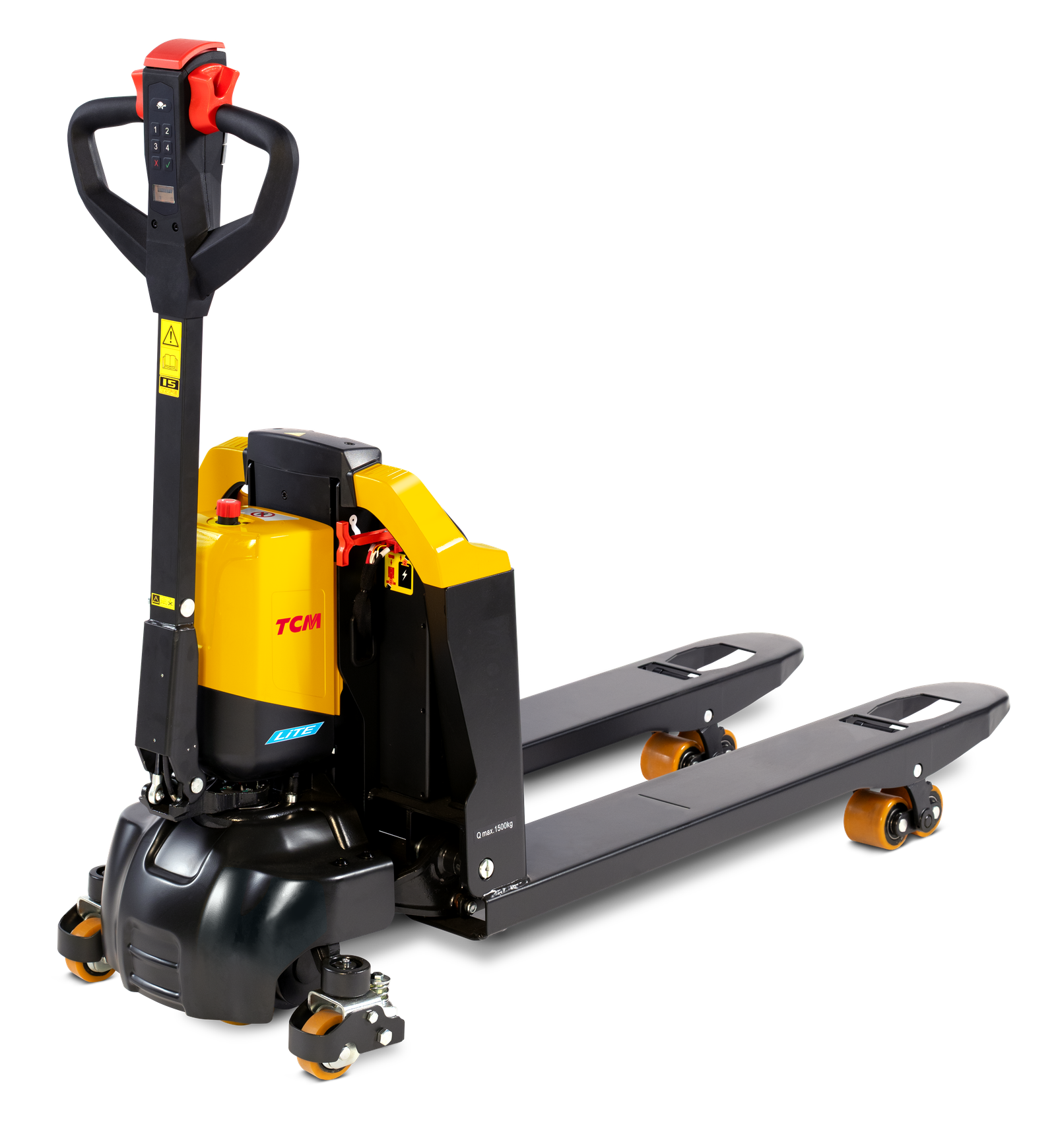 TCM PWL15E-Q2 LiTE Pedestrian Powered Lithium-Ion Pallet Truck (1.500 kg)