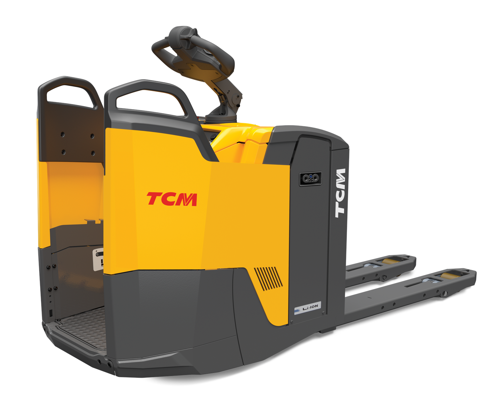 TCM PTP/R 200 Power Pallet Truck with Rear-Entry Fixed Platform (2.000 kg)