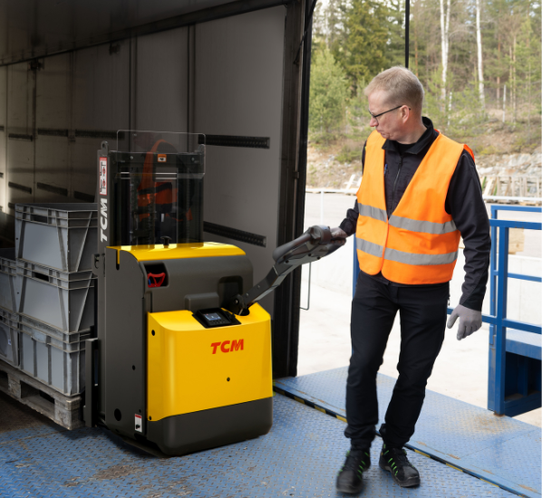 TCM SPD12-N3 Pedestrian Double Pallet Stacker Truck (1.200 kg)