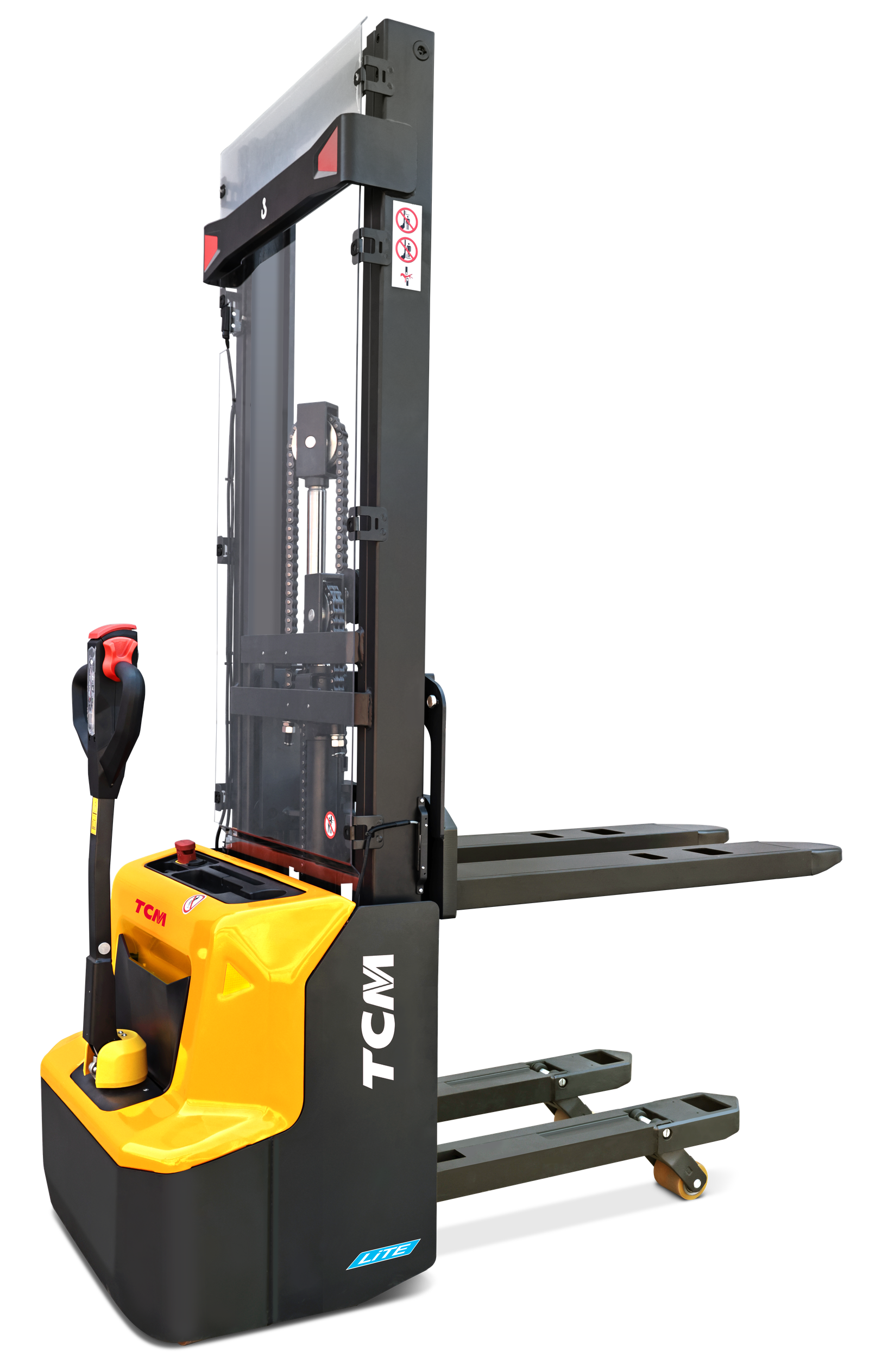 TCM PSW13EI-Q2 LiTE Wide-Chassis Pedestrian Stacker with Initial Lift (3-Stage Mast) (1.300 kg) Indonesia