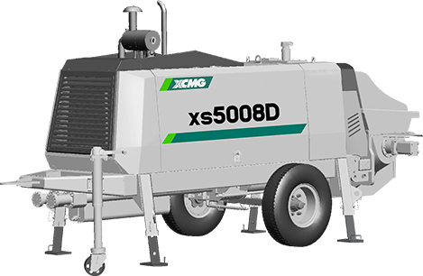 XCMG XS5008D Trailer-Mounted Concrete Line Pump Indonesia