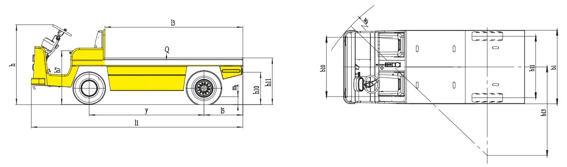 Xilin BD20 Electric Platform Truck (2.000 kg) - Tampilan 2
