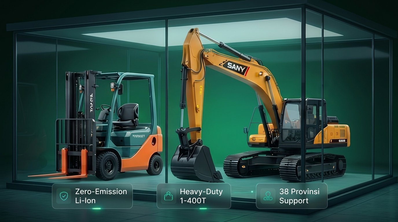 Showroom Alat Berat & Forklift Resmi PT. Cemerlang Perkasa Teknologi - Merek Terkemuka